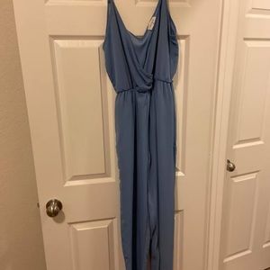 Blue jumpsuit
